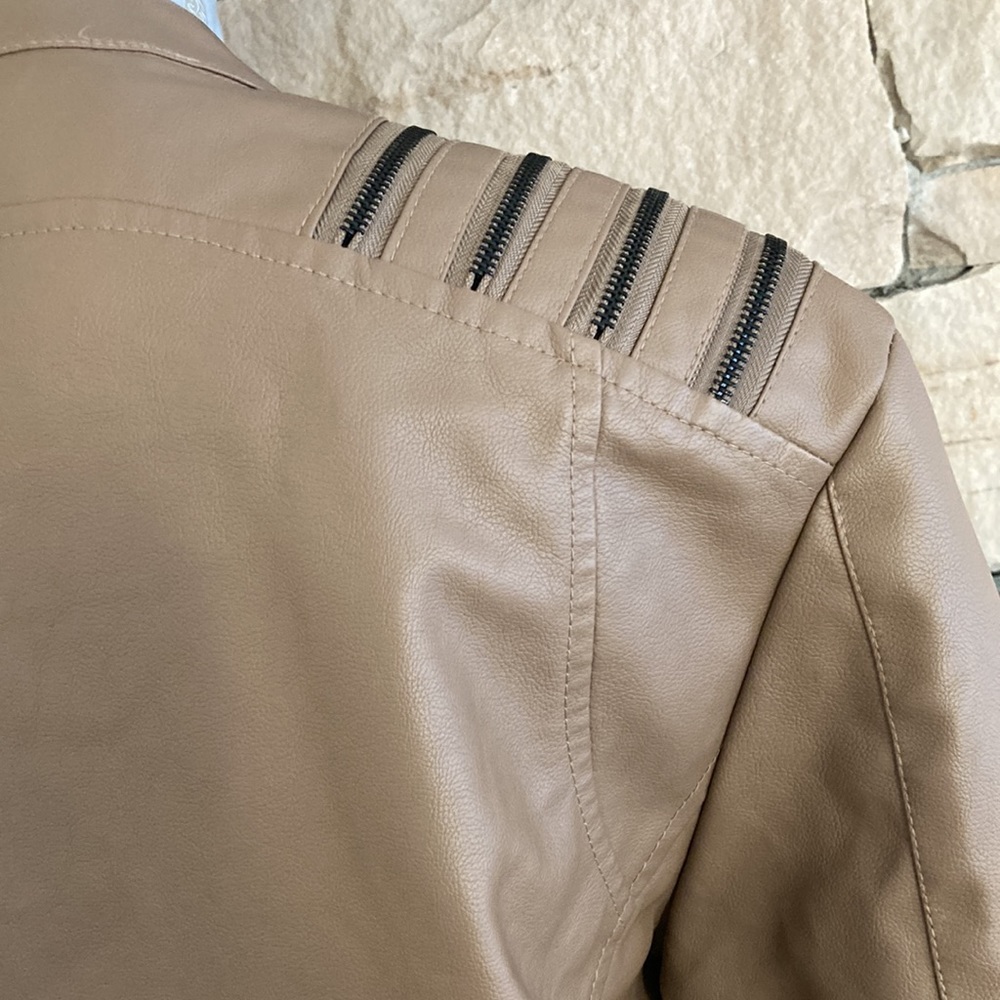 American Breed Pleather Coat Jacket - image 7